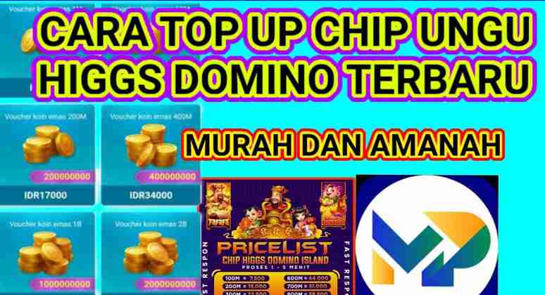 Top Up Chip Ungu Higgs Domino Termurah