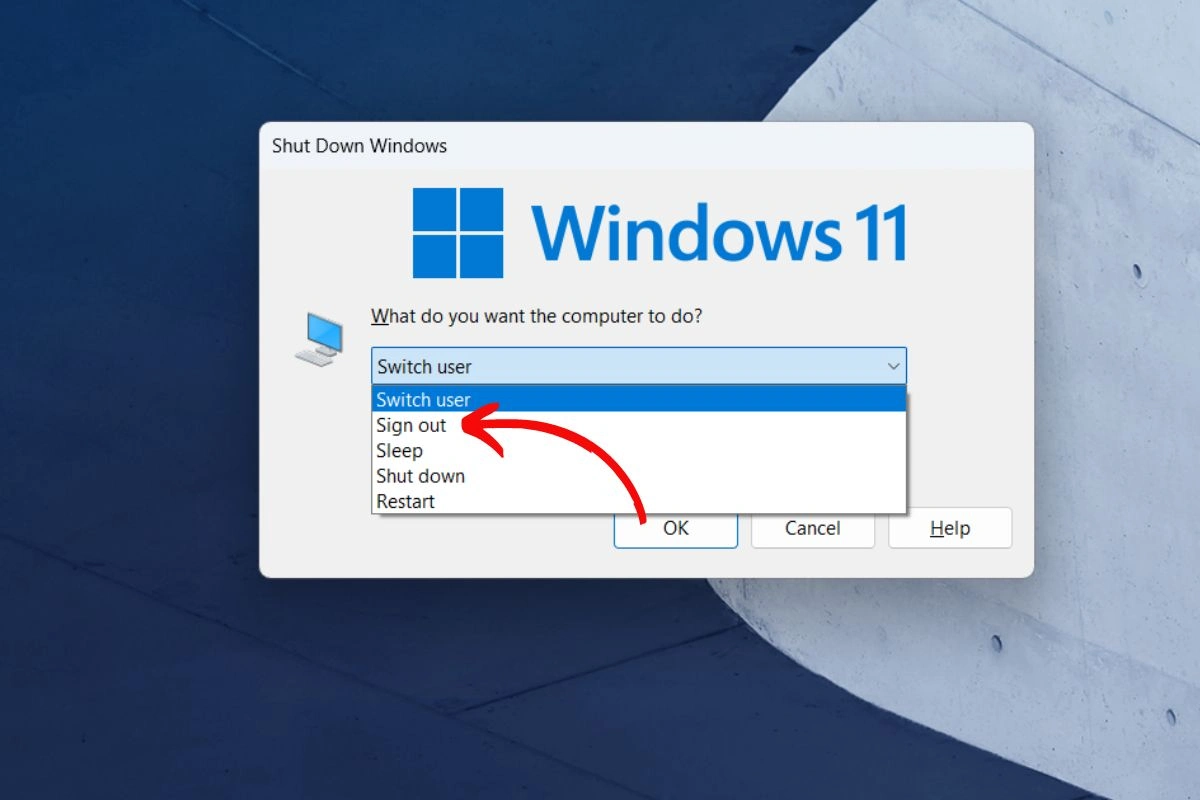 cara logout akun Microsoft di Windows 11