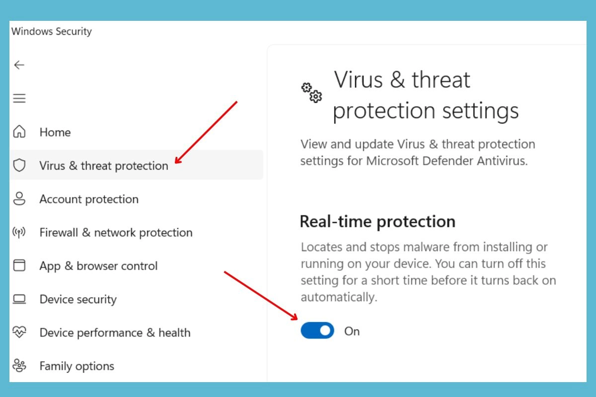 cara mematikan antivirus Windows  11 sementara