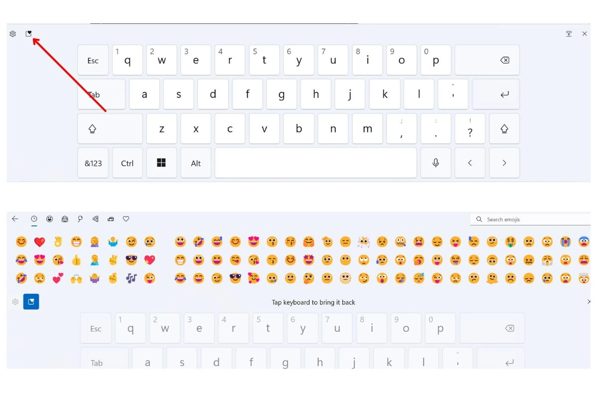 cara memunculkan emoji di laptop Windows 11