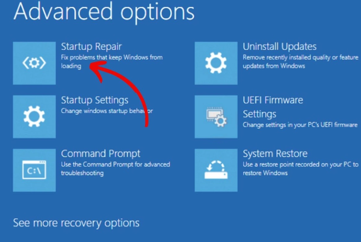 Startup repair Windows 10
