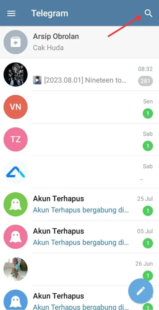 cara nonton drakor di Telegram Android